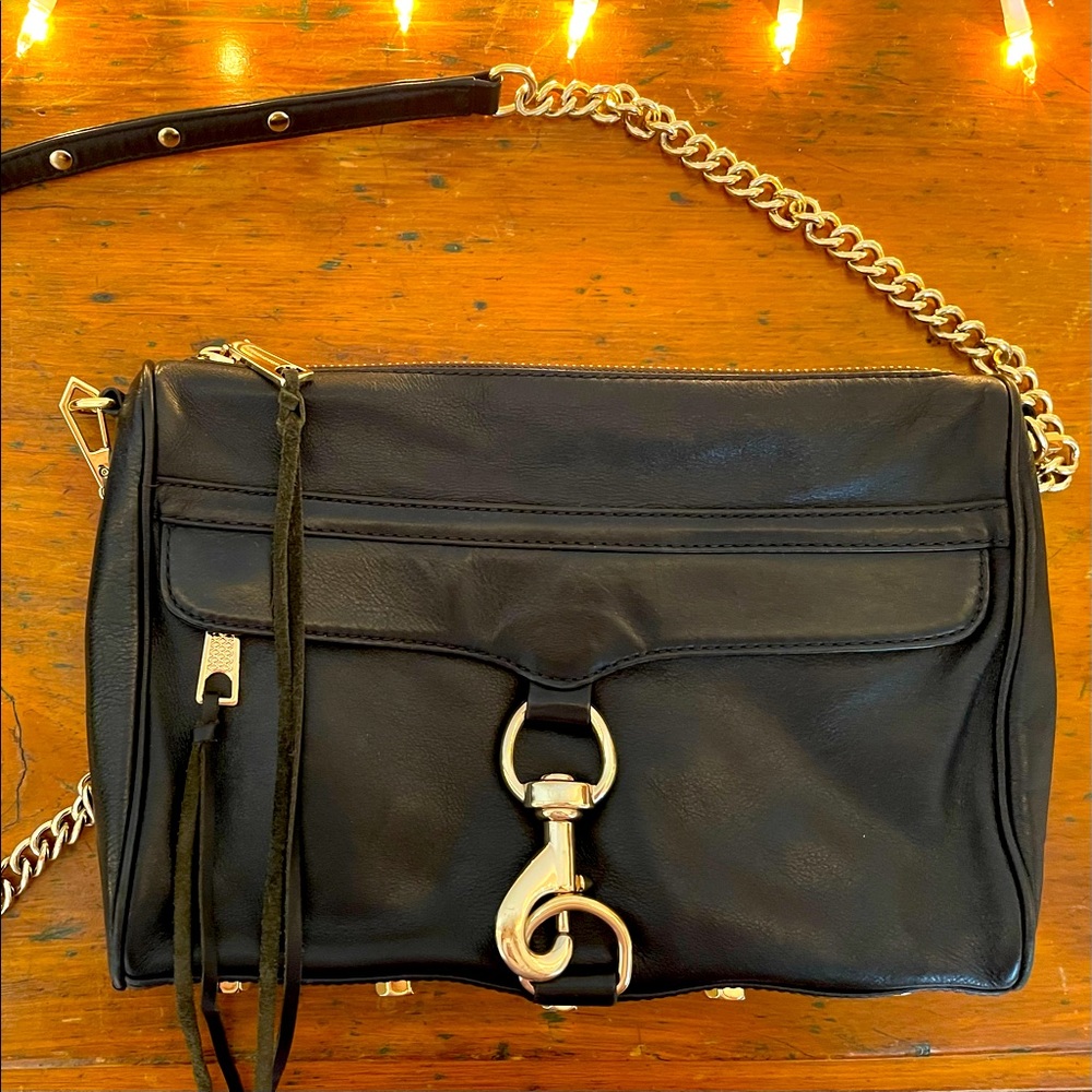 Rebecca Minkoff MAC Black Crossbody, gold hardware - Barely used!